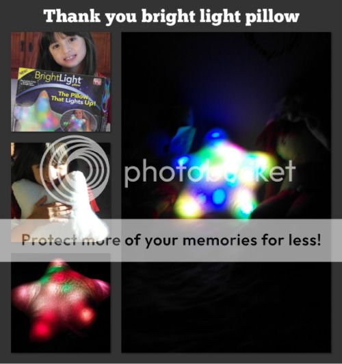 Thank you brightlight pillow for this twinkling star Thank you brightlight pillow for this twinkling star