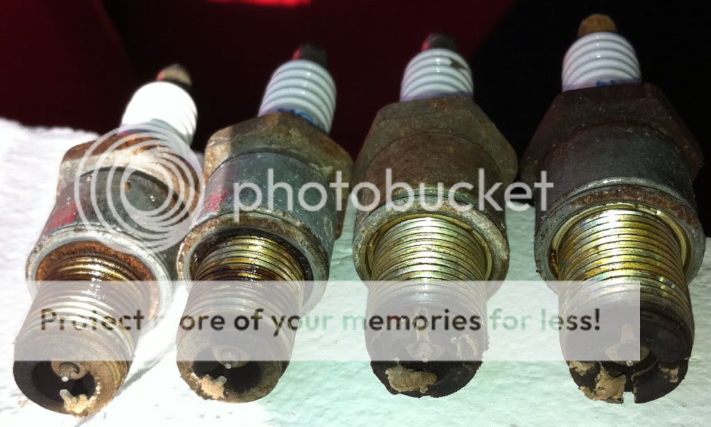 55K mile spark plug change with picture!